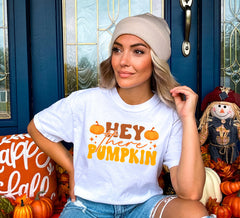 Hey There Pumpkin Halloween Shirt, Pumpkin Patch Tee, Pumpkin Lover Gift, Pumpkin Season Outfit, Pumpkin Spice Lover, Halloween Pumpkin Tee