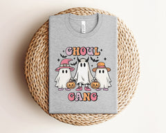 Ghoul Gang Kids Halloween T-Shirt, Cute Ghost Crew Tee, Halloween Gift for Children, Spooky Vibes Shirt, Ghosts Tee, Spooky Season Outfit