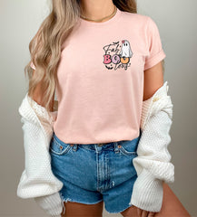Fab BOO Lous Halloween Shirt, Pocket Ghost T-Shirt, Minimalist Halloween Outfit, BOO Shirt, Spooky Ghost Tee, Halloween Party Shirt for Her