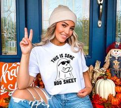 This Is Some Boo Sheet T-Shirt, Funny Ghost Shirt, Spooky Season Outfit, Halloween Ghost Shirt, Cool Ghost Tee, Boo T-Shirt, Halloween Gift