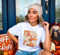 Vintage Fall Vibes Shirt, Autumn Season Tee, Pumpkin Patch Crew, Fall Themed Outfit, Fall Lover T-Shirt, Cute Fall Shirt, Fall Gift For Mom