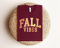 Fall Vibes T-Shirt, Retro Fall Shirt, Women's Fall Apparel, Vintage Fall Tee, Cute Autumn T-Shirt, Fall Shirt For Women, Fall Lover Gift