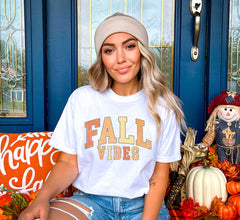 Fall Vibes T-Shirt, Retro Fall Shirt, Women's Fall Apparel, Vintage Fall Tee, Cute Autumn T-Shirt, Fall Shirt For Women, Fall Lover Gift