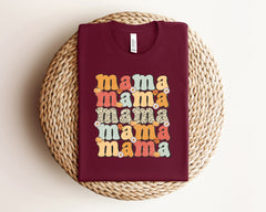 Mama Fall Shirt, Vintage Mama T-Shirt, Mom Fall Shirt, Mothers Day Gift, Mom Life Tee, Retro Mama Tee, Fall Season Shirt, Cute Gift For Mom