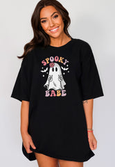 Spooky Babe Ghost Halloween Shirt, Halloween Ghost Tee, Spooky Season Outfit, Spooky Ghost Shirt, Halloween Ghost T-Shirt, Spooky Babe Tee