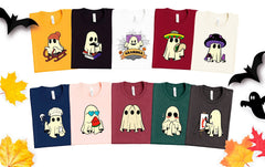 Christmas Ghost Shirt, Cute Ghosts Shirt, Halloween Ghosts, Spooky Season Shirt, Christmas Shirts, Halloween Party, Grandma Christmas Gift