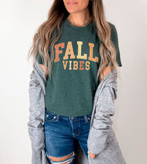 Fall Vibes T-Shirt, Retro Fall Shirt, Women's Fall Apparel, Vintage Fall Tee, Cute Autumn T-Shirt, Fall Shirt For Women, Fall Lover Gift