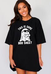 This Is Some Boo Sheet T-Shirt, Funny Ghost Shirt, Spooky Season Outfit, Halloween Ghost Shirt, Cool Ghost Tee, Boo T-Shirt, Halloween Gift