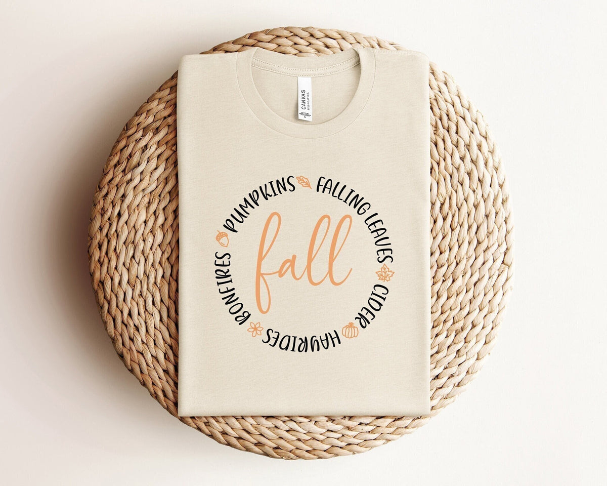 Fall T-Shirt, Fall Vibes Outfit, Fall Themed Shirt, Autumn Season Tee, Fall Lover Gift, Fall Vibes Shirt, Pumpkin Lover Tee, Bonfires Shirt