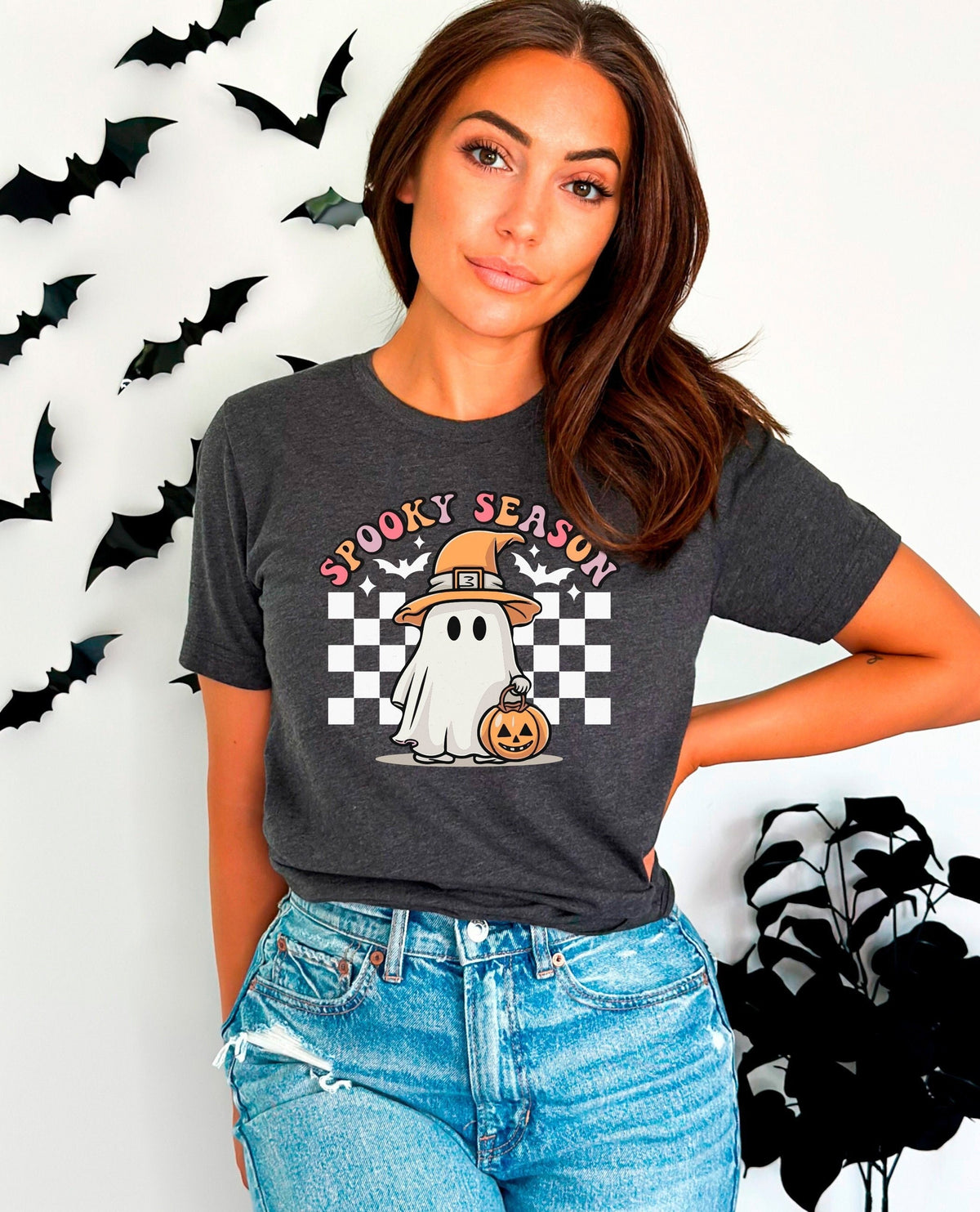 Spooky Season T-Shirts, Halloween Ghost Shirt, Cute Halloween Ghost Shirt, Trick or Treat Shirt, Ghost T-Shirt, Halloween Party Shirt