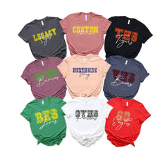 Custom School T-Shirts, Retro Custom School Shirt, School Mascot Shirt, School Team Tee, Spirit Wear Shirt, Custom School Gifts
