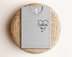 Custom Nurse Shirt, Nurse Stethoscope Shirt, Nurse Heart T-Shirt, Nurse Student Tee, Nurse Pocket Shirt, Personalized Nurse Gift, Nurse Tee