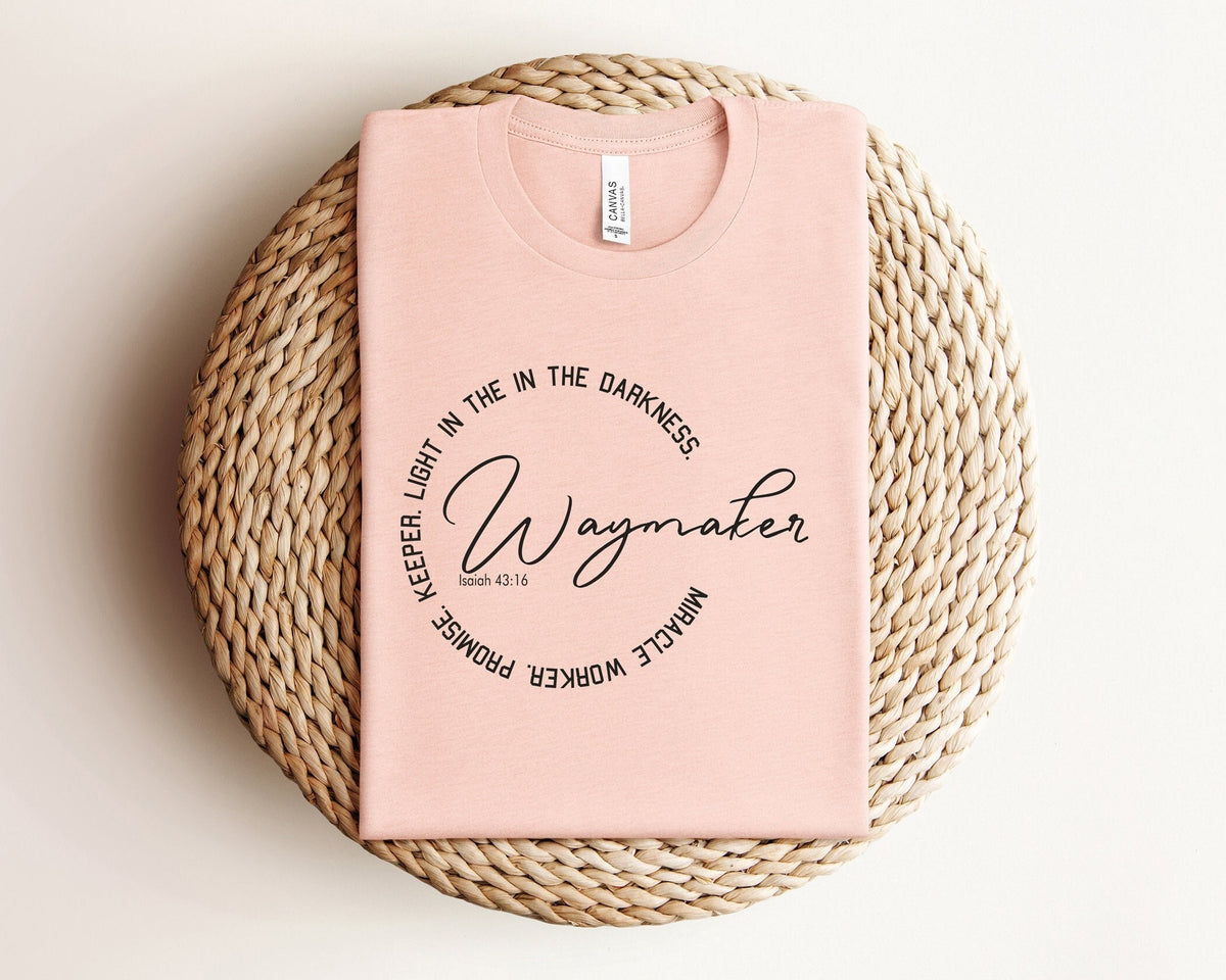 Waymaker T-Shirt, Christian Shirt For Women, Miracle Worker T-Shirt, Bible Verse Shirt, Faith T-Shirt, Jesus Lover Shirt, Religious Gift