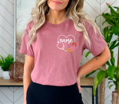 Nurse Stethoscope Shirt, Nurse Shirt, Nurse Heart T-Shirt, Nurse Pocket Shirt, Nurse Crewneck, Nursing School, Nurse Graduation Gift