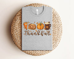 Thankful T-Shirt, Vintage Thanksgiving Shirt, Pumpkin Pie Tee, Thanksgiving Themed Gift, Thanksgiving Dinner T-Shirt, Pumpkin Patch Shirt
