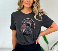 Vintage Style Turkey T-Shirt, Thanksgiving Party Outfit, Turkey Graphic Tee, Thanksgiving Dinner Shirt, Animal Lover Tee, Thanksgiving Gift