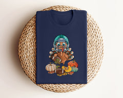 Turkey Football Shirt, Vintage Thanksgiving Football Tee, Pumpkin Patch T-Shirt, Funny Turkey Tee, Football Fan Thanksgiving Shirt, Game Day