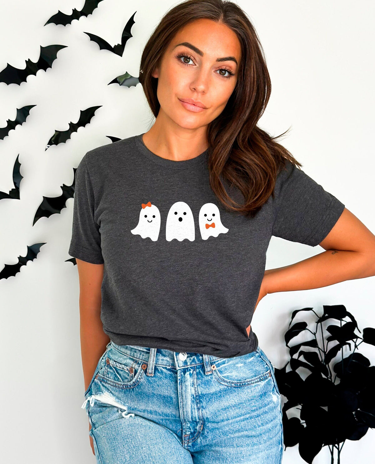 Baby Ghosts Halloween Shirt, Spooky Season Outfit, Cute Ghosts T-Shirt, Boo Shirt, Spooky Vibes Tee, Cute Halloween Gift for Her, Ghost Tee