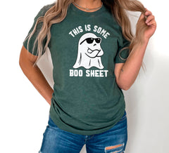 This Is Some Boo Sheet T-Shirt, Funny Ghost Shirt, Spooky Season Outfit, Halloween Ghost Shirt, Cool Ghost Tee, Boo T-Shirt, Halloween Gift