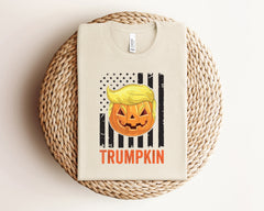 Trumpkin Halloween Shirt, Pumpkin Trump T-Shirt, Halloween Party Costume, Pumpkin Patch Tee, Trump T-Shirt, Halloween Gift For Republican