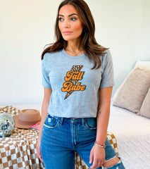 Leopard Lightning Bolt Fall Babe Shirt, Retro Fall Babe Tee, Women's Fall Apparel, Vintage Fall Babe T-Shirt, Leopard Fall Shirt, Fall Gift