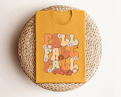 Vintage Fall Vibes Shirt, Autumn Season Tee, Pumpkin Patch Crew, Fall Themed Outfit, Fall Lover T-Shirt, Cute Fall Shirt, Fall Gift For Mom