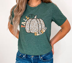 Fall Season T-Shirt, Floral Pumpkin Shirt, Pumpkin Patch Tee, Fall Clothing For Women, Pumpkin Lover Tee, Fall Season Shirt, Fall Lover Gift