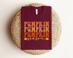 Pumpkin Season T-Shirt, Pumpkin Patch Shirt, Vintage Pumpkin Tee, Fall Vibes Shirt, Women Fall Clothing, Fall Lover Gift, Pumpkin Spice Tee