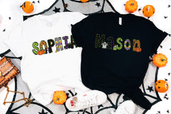 Custom Halloween Shirt For Kids, Personalized Halloween Name Shirt, Halloween Matching Shirt, Kids Halloween Shirt, Personalized Spooky Gift