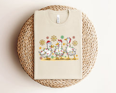 Christmas Ducks Shirt, Funny Animal Christmas Shirt, Christmas Goose Hoodie, Christmas Crewneck, Funny Christmas T-Shirt, Animal Lover Gift
