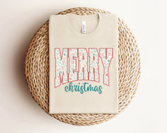 Merry Christmas Shirt, Christmas Crewneck, Women Christmas Shirt, Christmas Shirt For Wife, Xmas T-Shirt, Mom Christmas Gift From Daughter