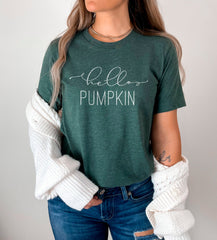 Hello Pumpkin Shirt, Pumpkin Shirt, Fall Shirt, Fall T Shirt, Fall Teacher Tee, Fall Shirt for Women, Kids Fall Shirt, Its Fall Yall Shirt