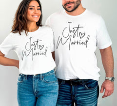Just Married Shirts, Couples Shirts, Newly Married Gift, Honeymoon Shirts, Matching Couple Shirts, Bridal Shower Gift, Wedding Party Shirts