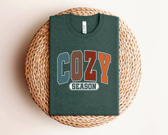 Cozy Season Christmas Shirt, Retro Christmas Shirt, Cozy Vibes Shirt, Holiday Fashion, New Year Shirt, Christmas Vibes, Cozy Season Shirt