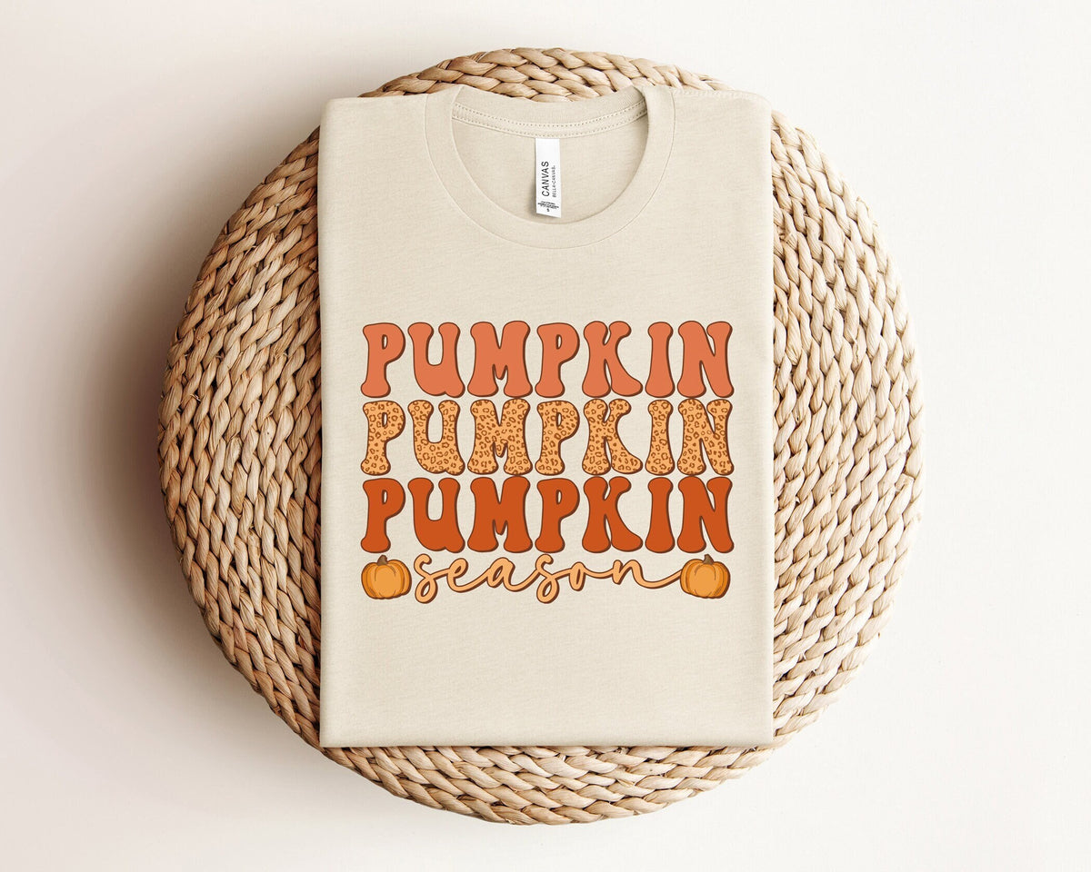 Pumpkin Season T-Shirt, Pumpkin Patch Shirt, Vintage Pumpkin Tee, Fall Vibes Shirt, Women Fall Clothing, Fall Lover Gift, Pumpkin Spice Tee