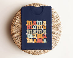 Mama Fall Shirt, Vintage Mama T-Shirt, Mom Fall Shirt, Mothers Day Gift, Mom Life Tee, Retro Mama Tee, Fall Season Shirt, Cute Gift For Mom