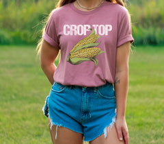 Crop Top Corn Shirt, Farm Life T-Shirt, Farm Girl Outfit, Farmer Crewneck, Funny Farming Shirt, Crop Top Shirt, Corn T-Shirt, Farmer Gift