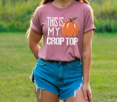 This Is My Crop Top Shirt, Farm Life T-Shirt, Farm Girl Shirt, Vintage Farm Shirt, Women Farmer Shirt, Crop Top T-Shirt, Pumpkin Patch Shirt