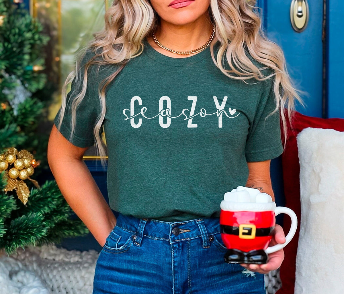 Cozy Season Christmas Shirt, Cozy Vibes Shirt, Holiday Fashion, New Year Shirt, Christmas Crew, Christmas Vibes, Mommom Gift, Cozy Season