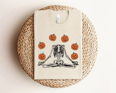 Halloween Skeleton Shirt, Pumpkin Heads T-Shirt, Pumpkin T-Shirt, Spooky Season Shirt, Funny Halloween T-Shirt