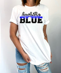 Back The Blue T-Shirt, Police Support Shirt, Patriotic Tee, Blue Line Back The Blue Shirt, Law Enforcement T-Shirt, Honor And Respect Tee