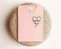 Custom Nurse Shirt, Nurse Stethoscope Shirt, Nurse Heart T-Shirt, Nurse Student Tee, Nurse Pocket Shirt, Personalized Nurse Gift, Nurse Tee