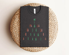 Fa La La Christmas Tree Shirt, Funny Christmas T-Shirt, Cute Christmas Shirt, Christmas Trees Shirt, Christmas Gifts, Handmade Clothing