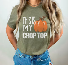 This Is My Crop Top Shirt, Farm Life T-Shirt, Farm Girl Shirt, Vintage Farm Shirt, Women Farmer Shirt, Crop Top T-Shirt, Pumpkin Patch Shirt