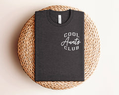 Pocket Cool Aunts Club Shirt, Aunt Life T-Shirt, Favorite Aunt Shirt, Cool Aunt Tee, Pregnancy Announcement Aunt Shirt, Aunt Gift From Niece