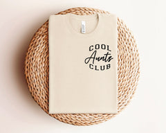 Pocket Cool Aunts Club Shirt, Aunt Life T-Shirt, Favorite Aunt Shirt, Cool Aunt Tee, Pregnancy Announcement Aunt Shirt, Aunt Gift From Niece