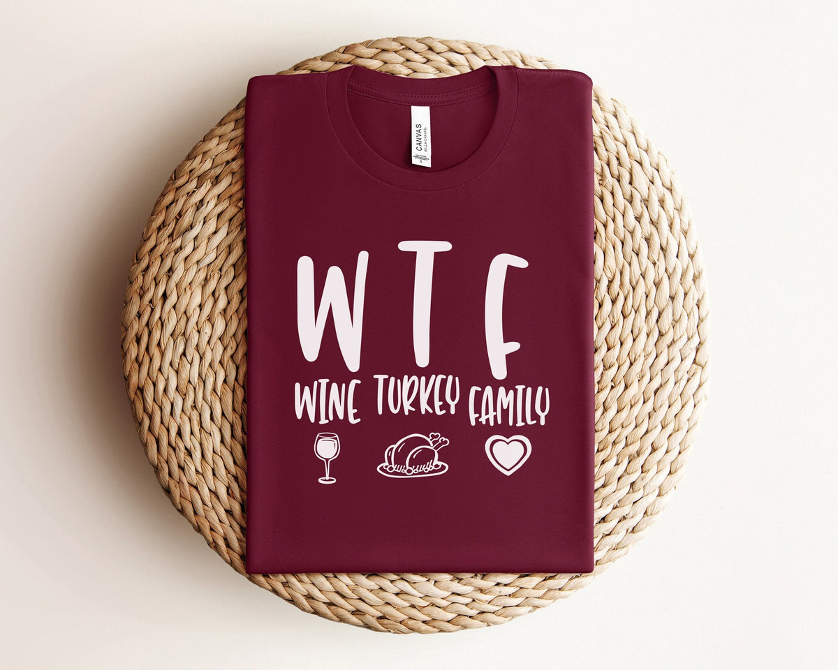 Thanksgiving Family Shirts, Thanksgiving Shirts, Thanksgiving Tees, Wine Turkey Family Shirts, Matching Family Shirts, Turkey Shirt, Unisex