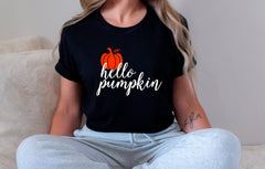 Pumpkin Shirt, Pumpkin T Shirt, Fall Shirt, Hello Pumpkin Shirt, Fall T Shirts for Women, Matching Pumpkin Shirt, Pumpkin Patch Shirt