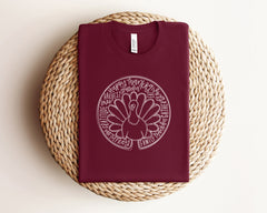 Thanksgiving Shirt, Turkey Shirt, Thanksgiving Tee, Fall Turkey Shirts,  Harvest Shirts, Thanksgiving Family Shirts, Thankful Turkey Shirt