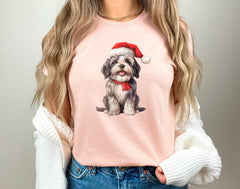 Christmas Dog Shirt, Dog Lover Tshirt, Dog Mom Shirt, Cute Christmas Shirt, Xmas, Santa Dog Shirt, Christmas Animal Shirt, Christmas Gift